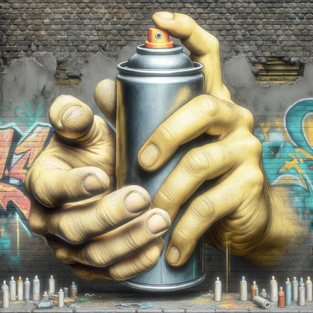 Holy Nail Tattoo Streetart